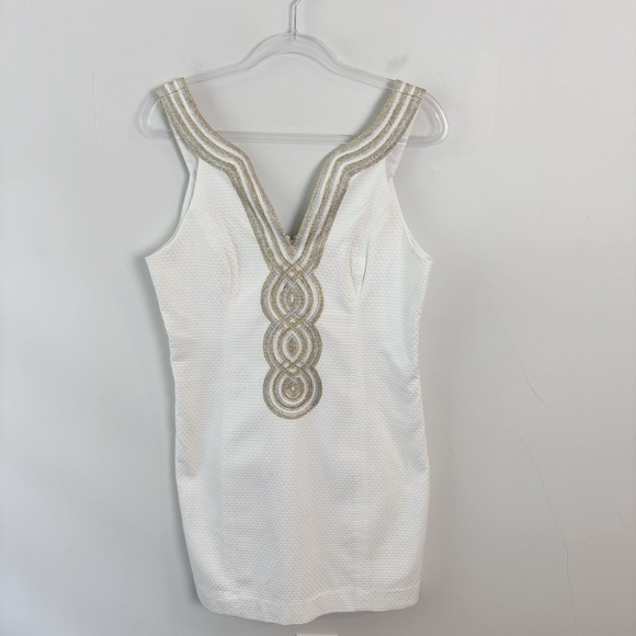 Lilly Pulitzer Valli Shift Dress Resort White Size 12 - Picture 2 of 10